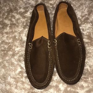 Allen Edmonds suede loafers